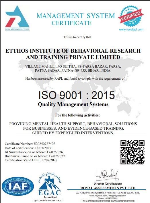 ISO Certificate